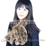CX-S-48R Best Quality Excellent Rex Rabbit Fur Lady Scarf thumbnail-2