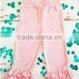 Lovely Cotton Solid Ruffle Pants Baby Girl Ruffle Leggings thumbnail-1