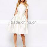 MGOO Fashion Bridesmaid Midi Dresses With Embroidery And Cap Sleeve For Young Ladies Wedding Party thumbnail-5