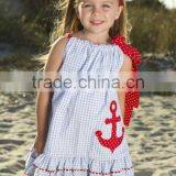 Boutique Summer Kids Clothes Sleeveless Embroidered Dress For Formal Kids Clothes thumbnail-1