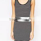 2016 Summer Cool Series Stripe Oversize Jersey Women Tank Dress In Stripe thumbnail-1