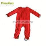 High Cotton Fabric Lace Baby Romper thumbnail-1