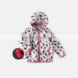 S60598B Woodpecker Printed Hooded Jacket Baby Girls Outwear thumbnail-2