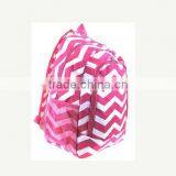 Girls Zig Zag Personalized Chevron Canvas Backpack Monogrammed thumbnail-2