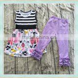 2017 Factory Hot Sale Girl's Summer Thanksgiving Chicken Design Suit Clothing thumbnail-1
