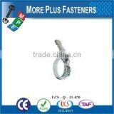 Made in Taiwan Stainless Steel German Type Hose Clamp Small Hose Clamps Quick Release Hose Clamps thumbnail-1