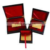 High Quanlity Gold Foil Plated Poker Playing Card Wooden Box For Gifts thumbnail-2