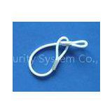 White RF Security Tag Lanyard  Flexible twisted for hard tag