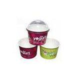 Red / Green Recycled Insulated 16oz Paper Ice Cream Cups With 100% Virgin Pulp