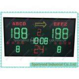 LED Basketball Scoreboard With Timeout and Inner 24s Shot Clock