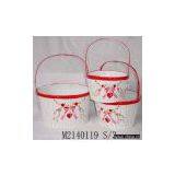 Valentine Basket,gift Basket,bamboo Basket,basket thumbnail-1