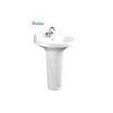 HT323 Cheap Ceramic Basin With Pedestal Bathroom Sink thumbnail-3