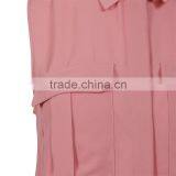 Large Size Loose Plus Size Belted Women Tops Blouse thumbnail-4