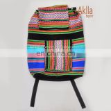 2017 Peruvian Ethnic Handmade Backpacks of Woven Inca Fabric