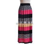 New Arrival Ice Silk Women Long Skirt Colorful Casual Ladies Skirt thumbnail-2