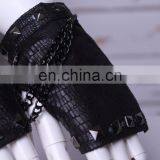 Gothic Short Fingerless Snakeskin Imitation Gloves thumbnail-4