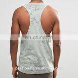 Men Printed Longline Sweat Sleeveless T-shirts Vest thumbnail-2