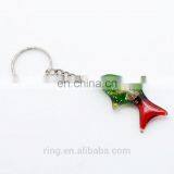 Multicolor Three-dimensional Amber Resin Shells Water Plants Shark Fish Acrylic Keychain thumbnail-2