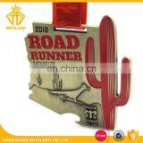 Hot Selling Custom Catcus Road Runner Medal With Soft Enamel thumbnail-1