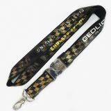 Top Quality Fashion Polyester Custom Logo Double Layer Satin Lanyard Polyester Lanyard With Sublimation Satin Lanyard thumbnail-2