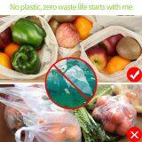 9Pack Organic Cotton Produce Bags Muslin Bags Tote Bag for Shopping Grocery Vegetable Storage With Drawstring Tare Weight on Tags thumbnail-4