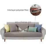 Wholesale Custom 100% Cotton Simple Style Fabrics Striped Non-slip Sofa Cover thumbnail-5