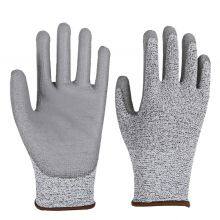 Anti Cut Level 5 PU Coated High Dexterity Cut Resistant Gloves thumbnail-5