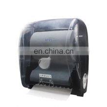 Mechanical Auto-Cut Roll Towel Dispenser Manual Plastic Paper Towel Roll Dispenser thumbnail-3