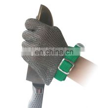 Stainless steel cut resistant gloves butcher stainless steel ring metal mesh gloves cut resistant gloves