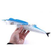 Amazon 32cm 72g Soft Tube Bait Japan Plastic Trolling Fishing Lures Big Tuna Fish Bait thumbnail-2