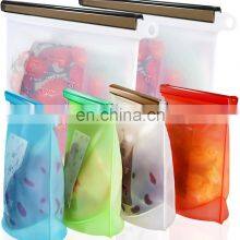 Food-grade Reusable Silicone Food Storage Bags for Sandwich, Liquid, Snack, Meat, Vegetable thumbnail-1