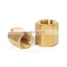 SNS Pneumatic BL Series Female Thread Straight Connector Adapter Brass Pipe Fitting Long Hex Coupling Nut thumbnail-1