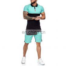 Summer Men's Short Sleeve Sports Sets Men's Jogging t Shirts and Shorts Set thumbnail-1