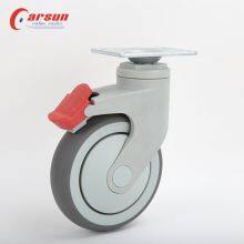 Hospital Trolley Castor Special for Medical Equipment and Instruments Silent Without Damaging The Ground Medical Swivel Caster Wheel thumbnail-2