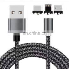 3 in 1 magnetic charging cable for IOS cable ,type c cable ,android cable USB data cable