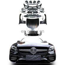 Genuine Car Bumpers For 2016-2019 Benz E Class W213 Upgrade E63S 1:1 AMG Wide Body Kits Fenders Hood Diffuser Exhaust Pipe thumbnail-1