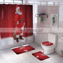 Luxury Latest Bathroom Shower Curtains And Rugs Set thumbnail-2