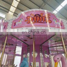 Popular Playground Pony Ride Fairground Horse Ride Pink Themed Carousel Merry go Round Machine for Sale thumbnail-5