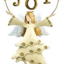 Hanging angel with joy sign