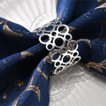 Gold Napkin Ring Metal Hallow Out Vortex Napkin Buckle Creative Tableware Decoration thumbnail-4