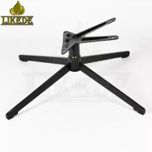 Tilt Beveled Top Plate Black Steel Iron Easy Swivel Rotating Furniture Legs Chair Base With Stylish Design thumbnail-2