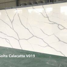 Artificial Stone Calacatta White Quartz Slabs Supplier thumbnail-2