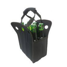 Insulated Neoprene Wine Carrier Tote 6 Pack Beer Water Can Bottle Holder Sublimation Cooler Bag Case for Travel thumbnail-3