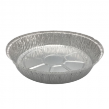 Longstar Disposable Round Aluminum Foil Tray With Reinforced Rim for Baking Roasting Serving and Catering thumbnail-3