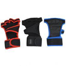 Gloves Manufacturer Custom Non-Slip Unisex Printed Logo Weight Lifting Sports Training Elastic Wristband Half Finger Bodybuilding Cycling Gloves thumbnail-1