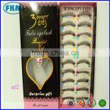Korean Style High Quality False Eyelash 10 Pairs Model 218 Pink Packing Box thumbnail-4