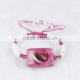 Promotional gifts colorful snail shell resin custom bracelet jewelry