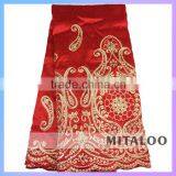 Mitaloo Latest Fashion Customized Factory Supply African Raw Silk George Fabric MGP0032 thumbnail-3
