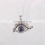 2016 Fashion 925 Sterling Silver Bule Evil Eye Pendant Necklace Jewelry thumbnail-6