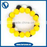 Custom FDA Approved Silicone Bead Bracelet/Cheap Bracelet thumbnail-1